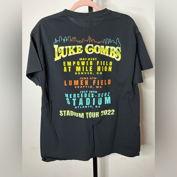 Luke Combs Graphic Tour 2022 Tee Size Large - Picture 2 of 3